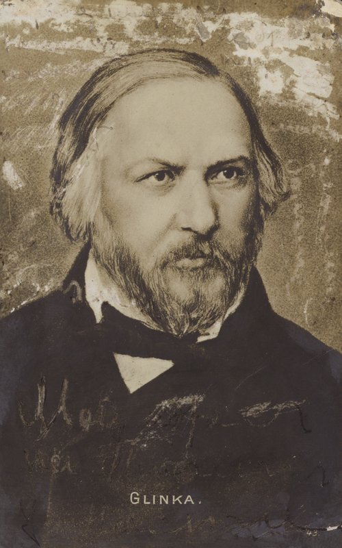 Mihail Ivanovitš Glinka, venäläinen säveltäjä (1804-1857) tekijältä Russian School