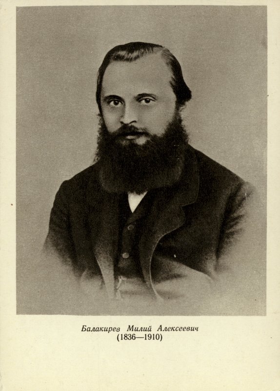 Mily Aleksejevitš Balakirev, venäläinen pianisti, kapellimestari ja säveltäjä (1836-1910) tekijältä Russian School