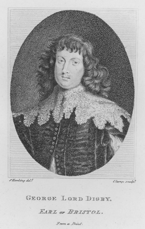George Lord Digby, Bristolin kreivi (kaiverrus) tekijältä S. (after) Harding