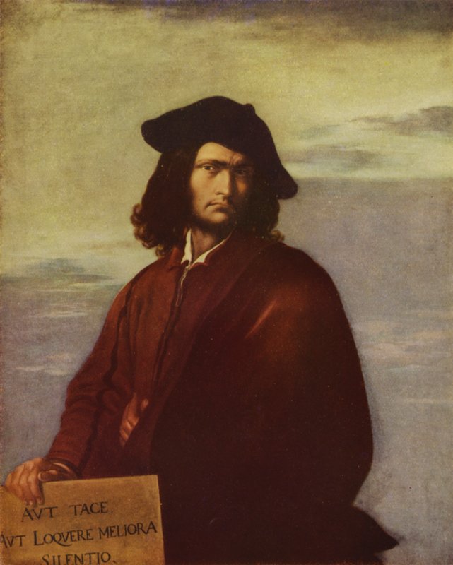 Filosofia, italialaisen taiteilijan Salvator Rosan omakuva (öljymaalaus) tekijältä Salvator (after) Rosa