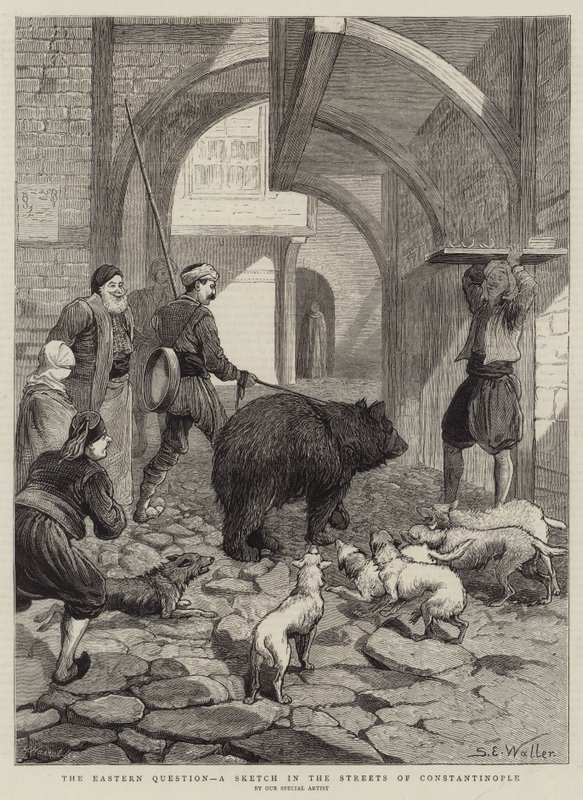 Itäinen kysymys, luonnos Konstantinopolin kaduilla tekijältä Samuel Edmund Waller