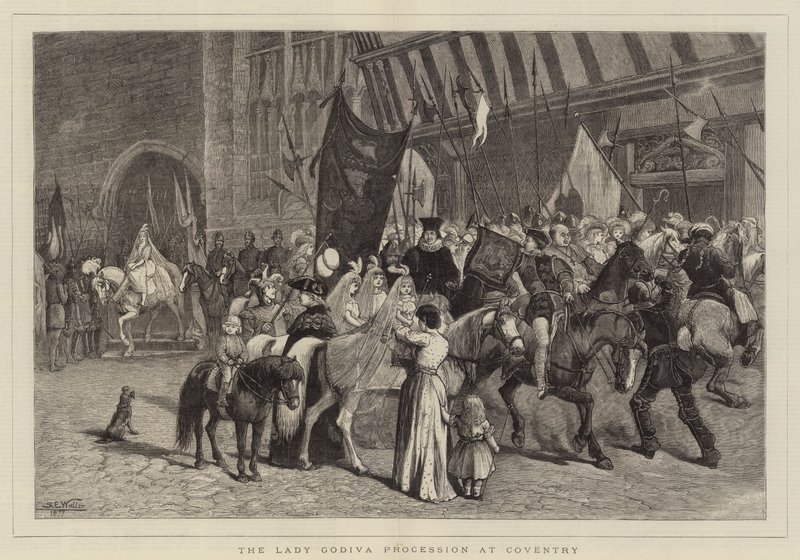 Lady Godivan kulkue Coventryssa tekijältä Samuel Edmund Waller