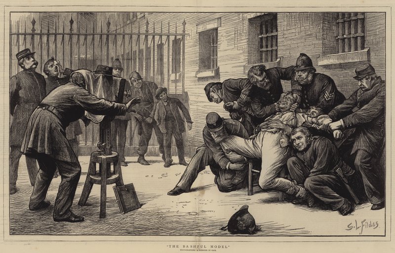 Häpeällinen malli tekijältä Samuel Luke Fildes