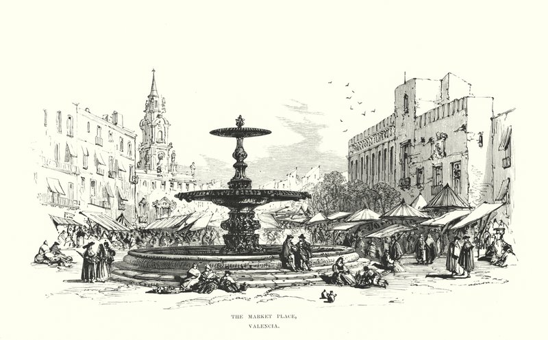 Market Place, Valencia tekijältä Samuel Read