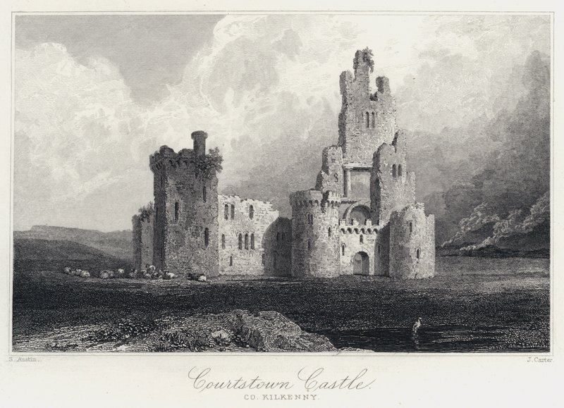 Courtstown Castle, Co Kilkenny (kaiverrus) tekijältä Samuel (after) Austin