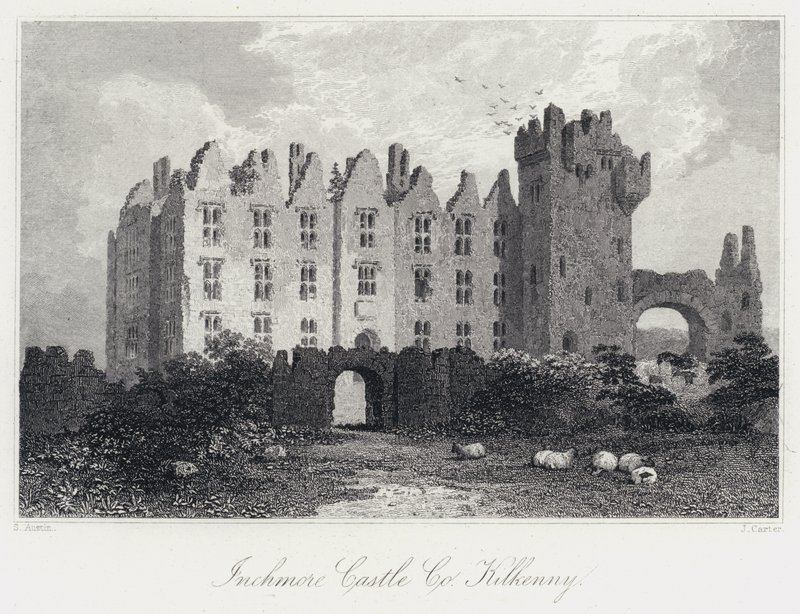 Inchmoren linna, Co Kilkenny (kaiverrus) tekijältä Samuel (after) Austin
