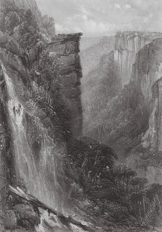 Australia: (kaiverrus): Fall of the Weatherboard (kaiverrus) tekijältä Samuel (after) Prout