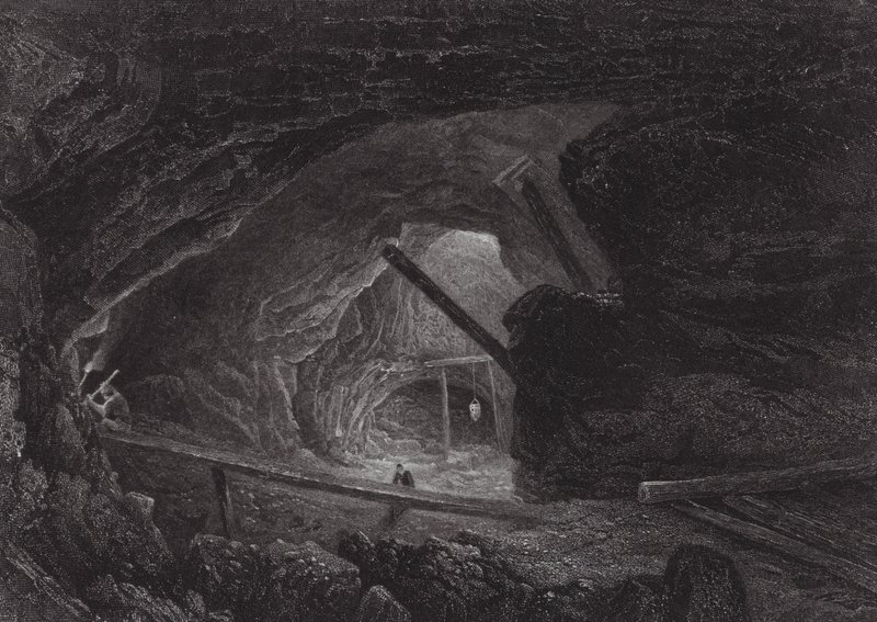 Australia: Burra Burra Copper Mines (kaiverrus). tekijältä Samuel (after) Prout