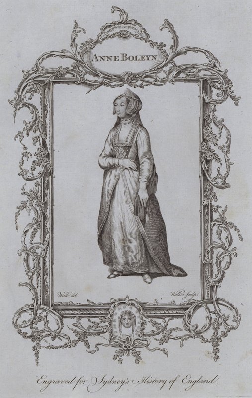 Anne Boleyn (kaiverrus) tekijältä Samuel (after) Wale
