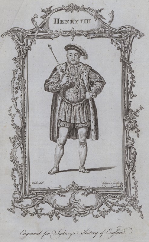 Henry VIII (kaiverrus) tekijältä Samuel (after) Wale