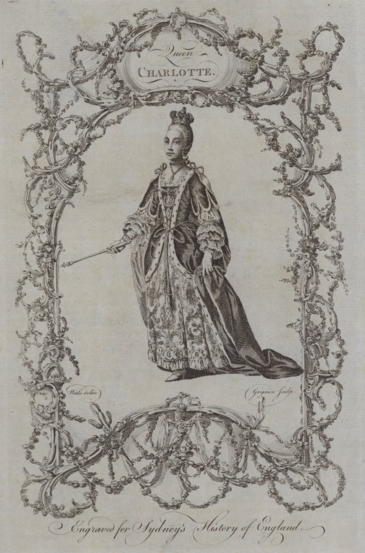 Queen Charlotte (kaiverrus) tekijältä Samuel (after) Wale