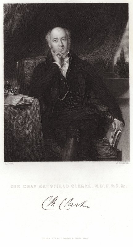 Sir Charles Mansfield Clarken muotokuva tekijältä Samuel Lane