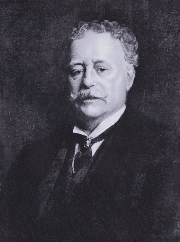 Henry Woodsin muotokuva (väri litho) tekijältä Samuel Luke (after) Fildes
