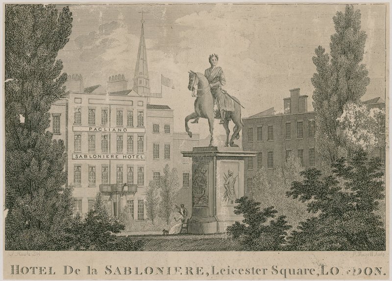 Hotel de Sablonniere, Leicester Square, Lontoo tekijältä Samuel Rawle