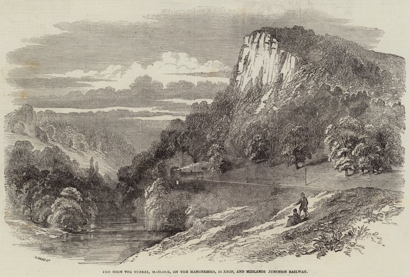 High Tor Tunnel, Matlock, Manchesterin, Buxtonin ja Midlands Junctionin rautatien varrella tekijältä Samuel Read