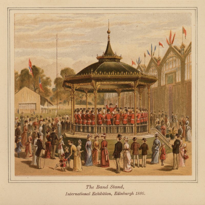 The Band Stand, Kansainvälinen näyttely, Edinburgh tekijältä Scottish School