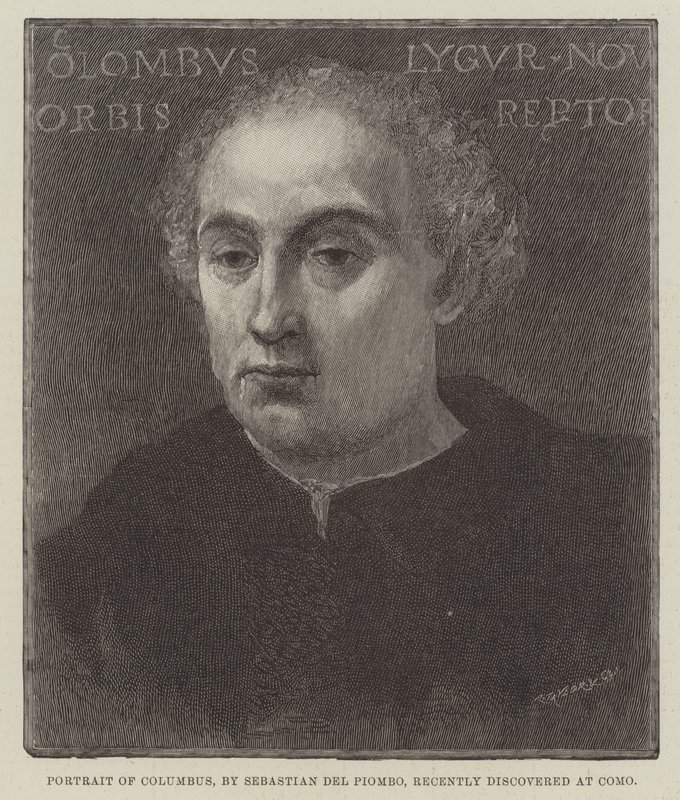 Columbuksen muotokuva, löydetty äskettäin Comosta tekijältä Sebastiano del Piombo