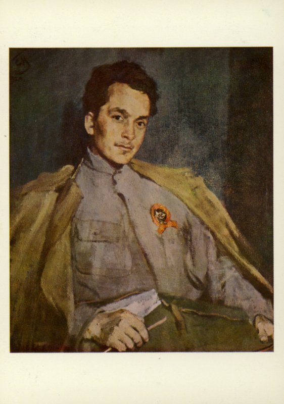 Dmitri Furmanov, venäläinen kirjailija, 1922 tekijältä Sergei Vasilievich Malyutin
