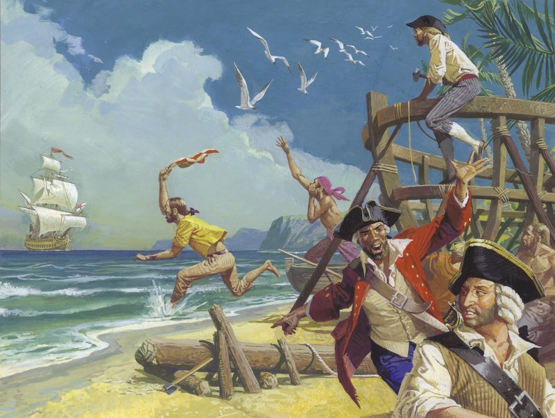 Amiraali Ansonin maailmanympärimatka vuonna 1740. tekijältä Severino Baraldi