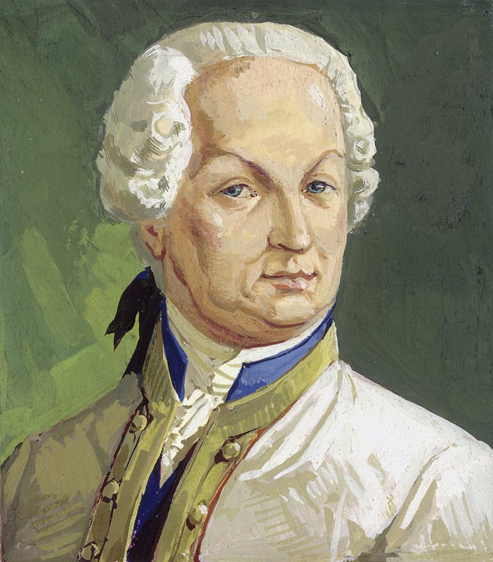 Kreivi Maximilian von Browne (guassi paperille) tekijältä Severino Baraldi
