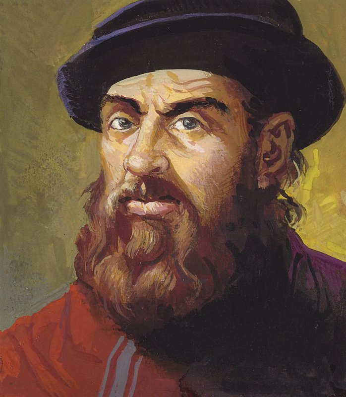 Ferdinand Magellan (guassi paperille) tekijältä Severino Baraldi