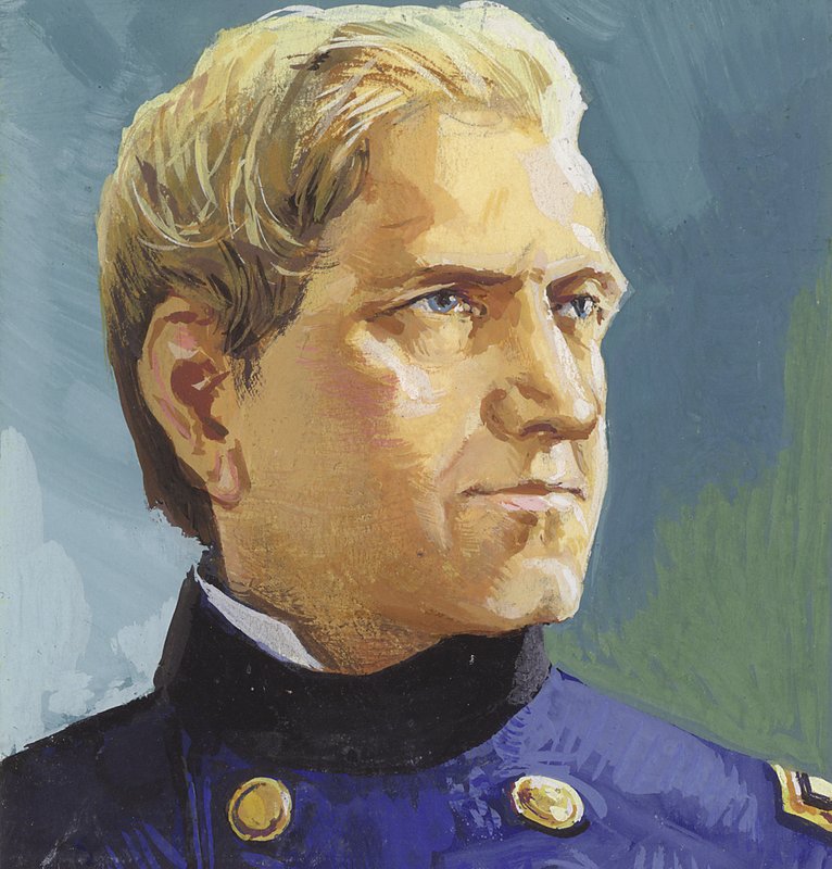 Kenraali Edward Canby (guassia paperille) tekijältä Severino Baraldi
