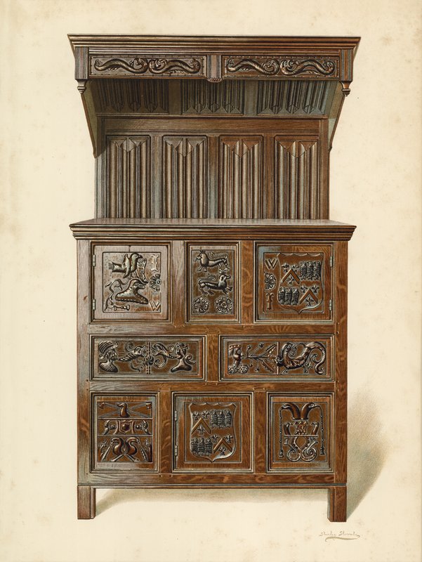 Sir John Wynnen Buffet, Earl of Carringtonin hallussa (chromolitho) tekijältä Shirley Charles Llewellyn Slocombe