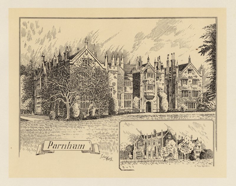 Dorset: Parnham (litografia) tekijältä Sidney Heath