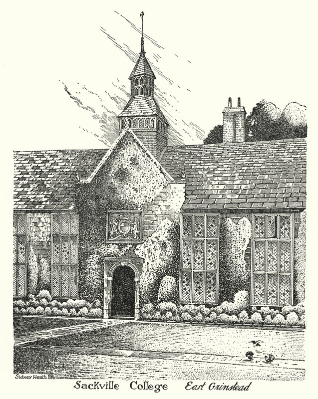 Sackville College, East Grinstead (kaiverrus) tekijältä Sidney Heath