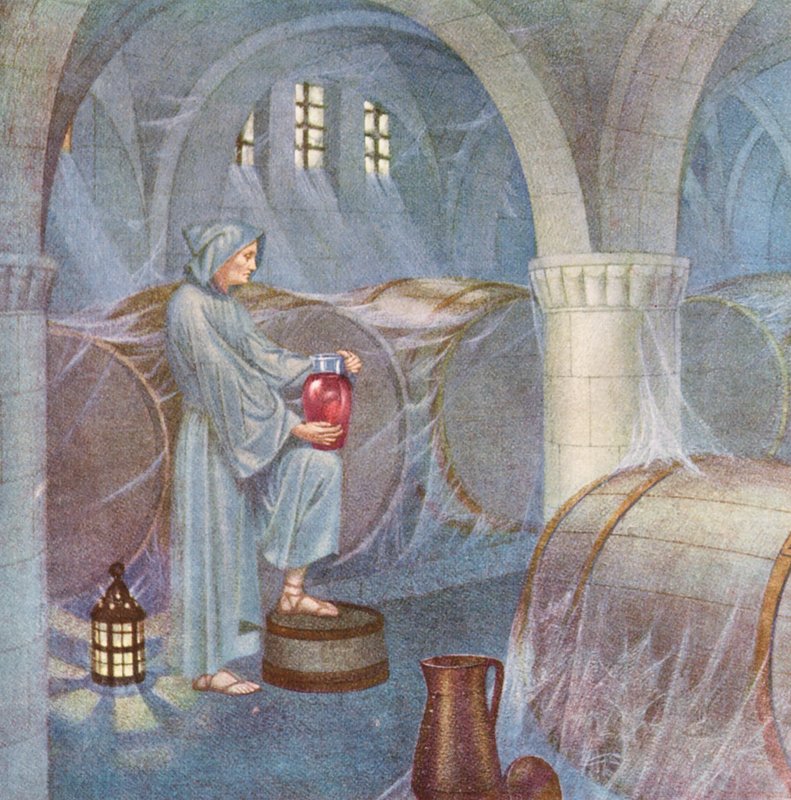 Kultainen legenda: Friar Claus (värilitografia): Friar Claus (värilitografia): Friar Claus (värilitografia) tekijältä Sidney Meteyard