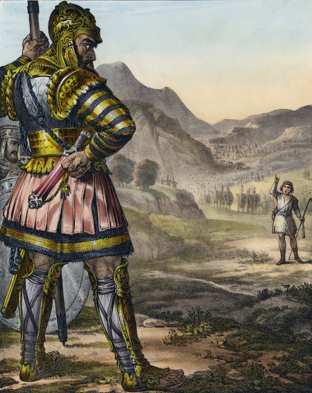Daavid ja Goljat tekijältä Siegfried Detler Bendixen