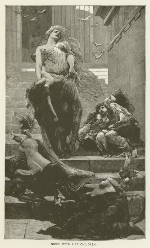 Niobe lastensa kanssa tekijältä Solomon Joseph Solomon