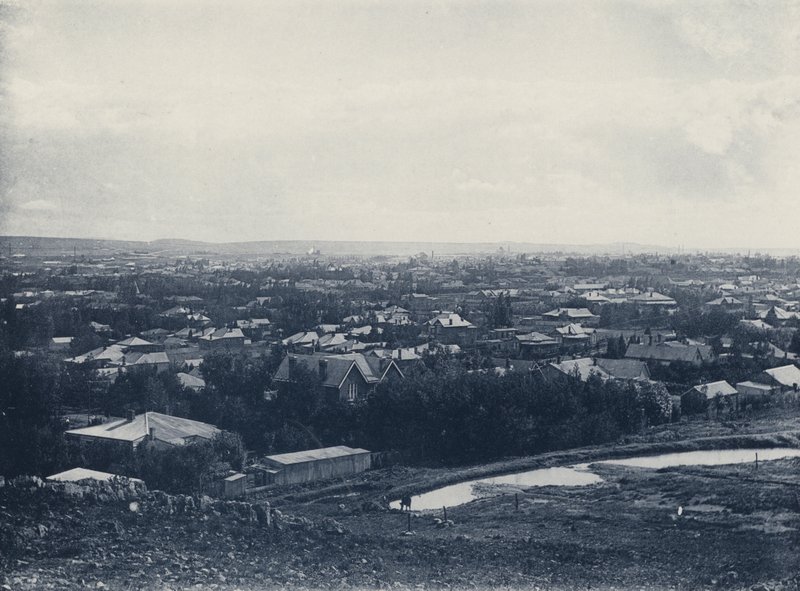 Doornfontein, Panoraama kukkulalta (m/w kuva) tekijältä South African Photographer