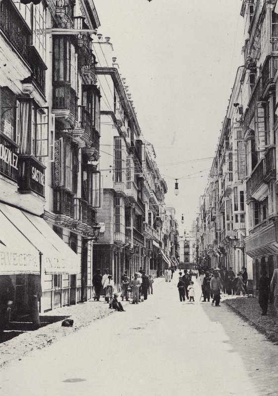Cadiz: Calle Ancha (m/w kuva) tekijältä Spanish Photographer