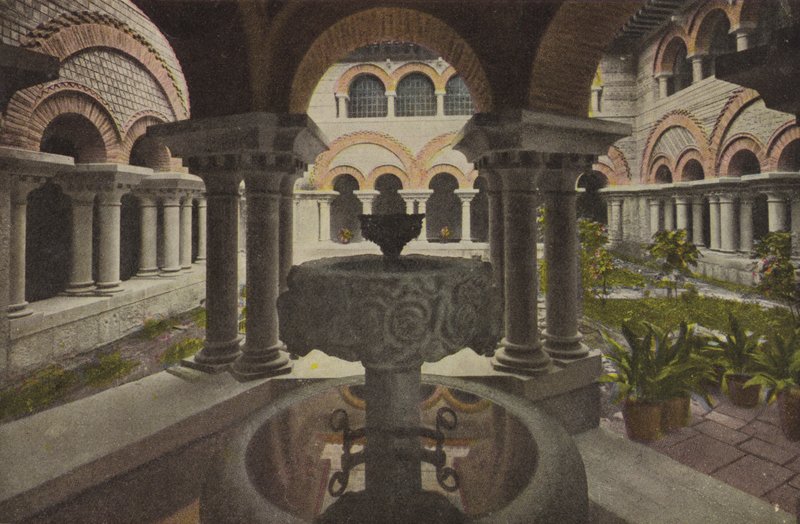 Montserrat: Claustro romanic; Claustro romanico (värillinen kuva). tekijältä Spanish Photographer