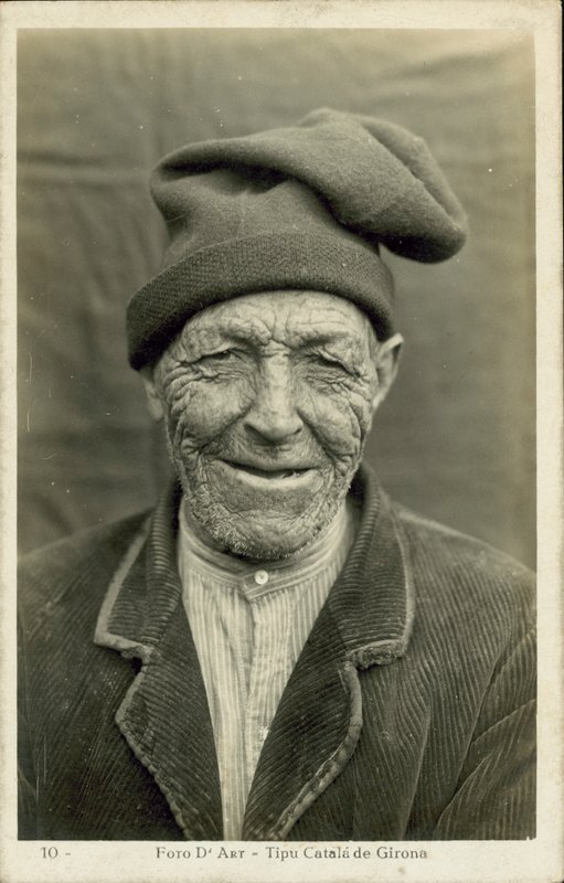 Gironan vanha mies, Espanja (s/w-kuva) tekijältä Spanish Photographer