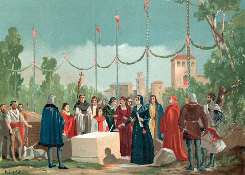 Latinan sairaalan perustaminen Madridiin vuonna 1506 tekijältä Spanish School