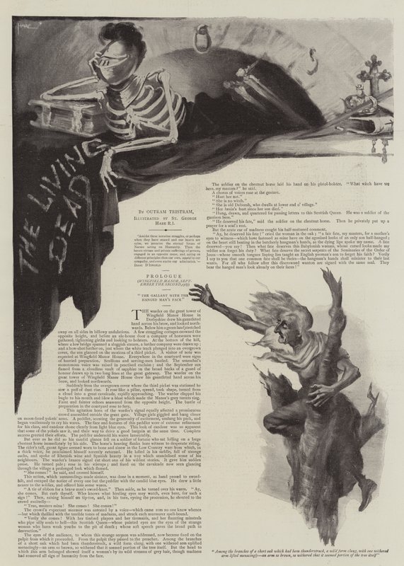 Kuvitus elokuvalle The Living Dead, kirjoittanut Outram Tristram tekijältä St. George Hare