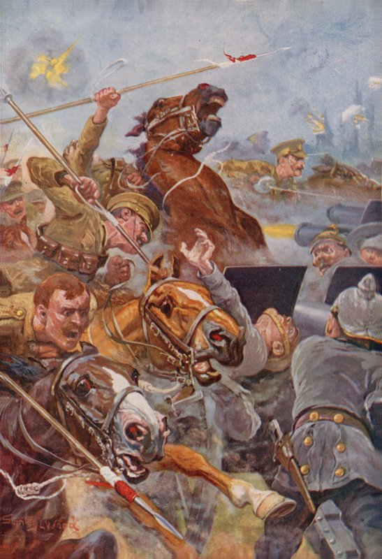9. Lancersin hyökkäys vetäytymisen aikana Monsista tekijältä Stanley L. Wood