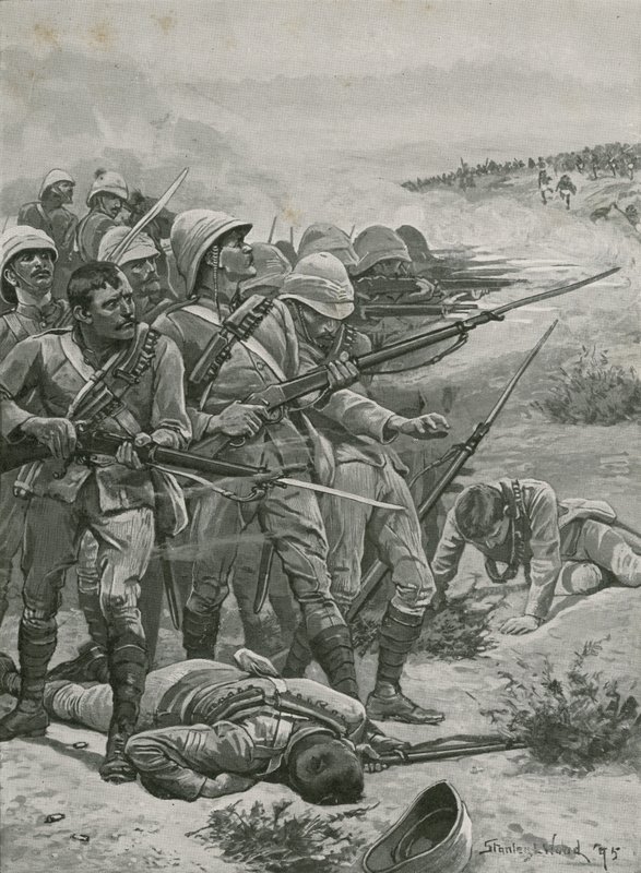 Abu-Krun aukio, Sudan, 1885 tekijältä Stanley L. Wood