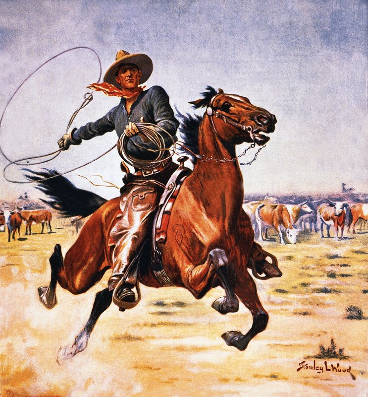Cowboy na may lassoofinn tekijältä Stanley L. Wood