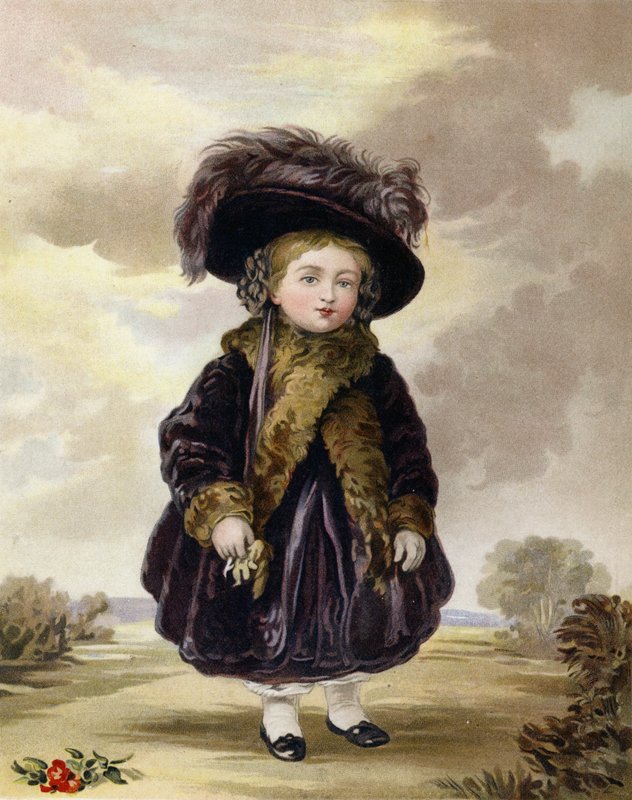 Prinsessa Victoria neljän vuoden iässä tekijältä Stephan Poyntz Denning