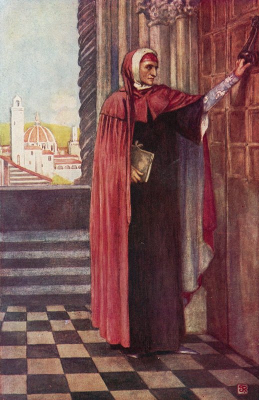 Dante etsii rauhaa (väri litho) tekijältä Stephen Reid