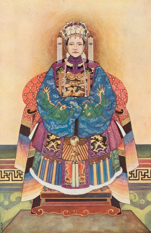 Kiinan keisarinna (väri litho) tekijältä Stephen Reid
