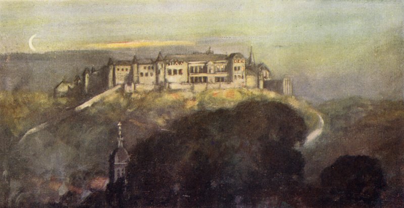 El Chateau de Joinville (litografia en color) finlandès tekijältä Stephen Reid