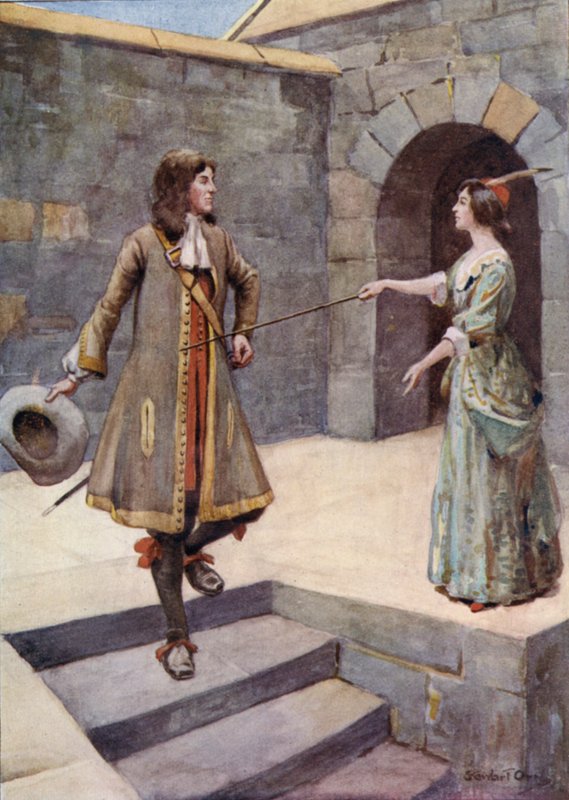Kuvitus Peveril of the Peakille tekijältä Stewart Orr
