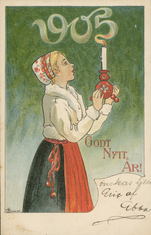Hyvää uutta vuotta 1905 tekijältä Swedish School