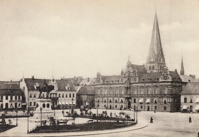 Ruotsi / Ruotsi: Skane, Malmö, Stortorget ja Radhuset (m/v kuva) tekijältä Swedish Photographer