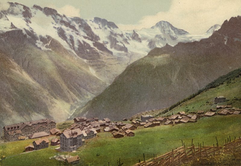 Berner Oberland: Murren, kokonaiskuva (värillinen kuva) tekijältä Swiss Photographer
