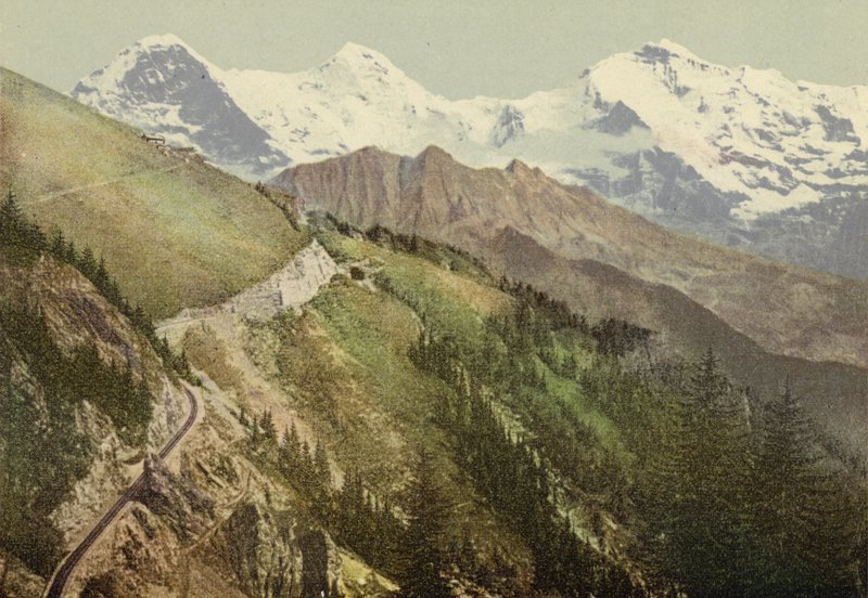Berner Oberland: Schynige Platte, rautatie (värillinen kuva) tekijältä Swiss Photographer